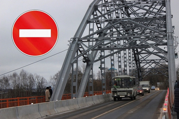Движение по Никольскому мосту в Кинешме закрыто до 16:00